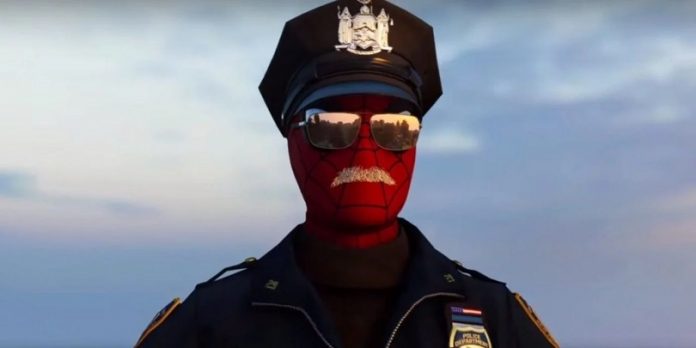 marvel spider man cop costume poliziotto